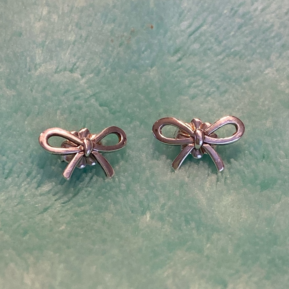Authentic Tiffany & Co. Bow Earrings